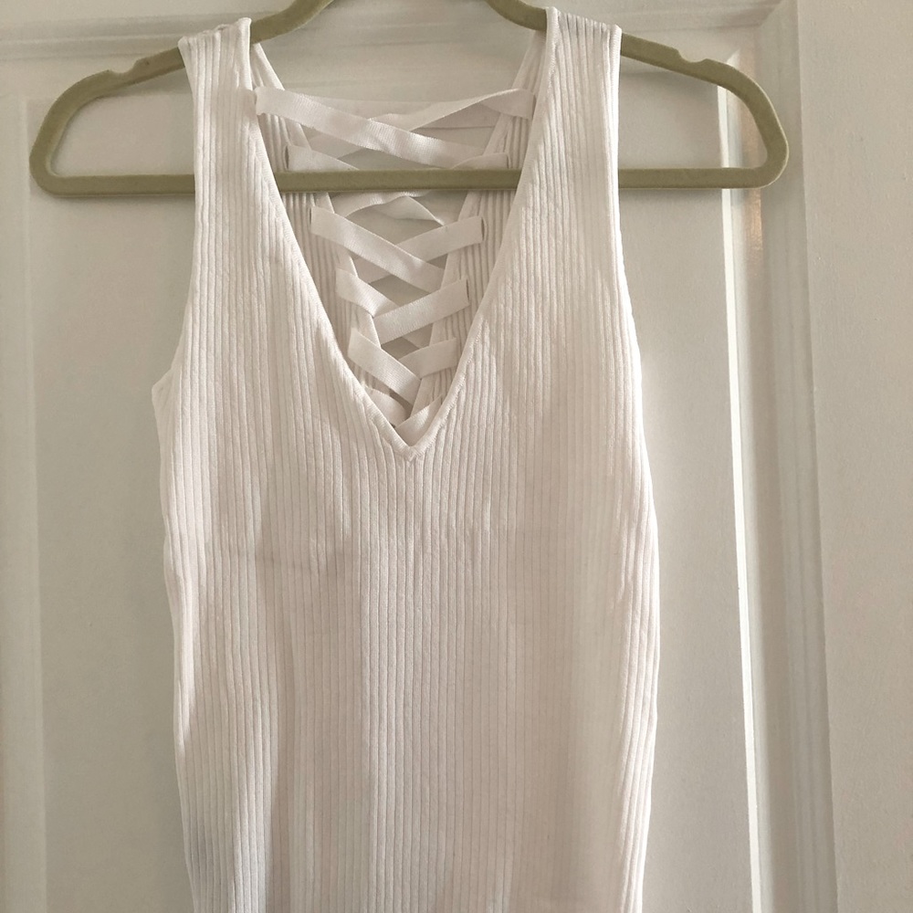 Zara Lace Up Back Top